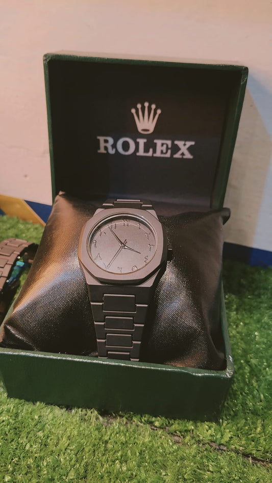 Black Arabic Aura watch For Men